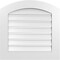 Ekena Millwork Arch Top Surface Mount PVC Gable Vent: Non-Functional, w/ 3-1/2"W x 1"P Standard Frame, 24"W x 42"H GVPAR24X4201SN - alternate 1